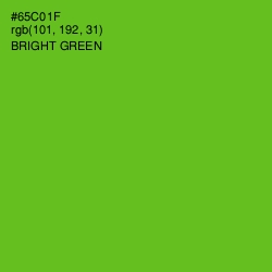 #65C01F - Bright Green Color Image
