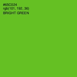 #65C024 - Bright Green Color Image