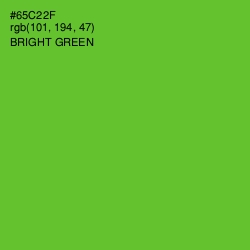 #65C22F - Bright Green Color Image