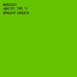 #65C301 - Bright Green Color Image