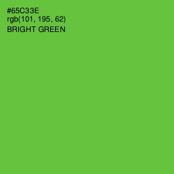 #65C33E - Bright Green Color Image