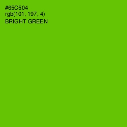 #65C504 - Bright Green Color Image