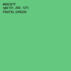 #65C87F - Pastel Green Color Image