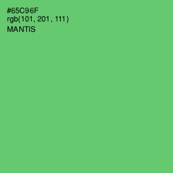 #65C96F - Mantis Color Image