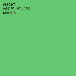 #65C971 - Mantis Color Image