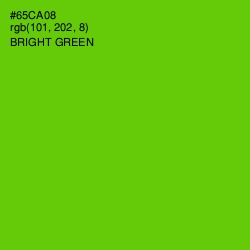 #65CA08 - Bright Green Color Image