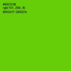 #65CE08 - Bright Green Color Image