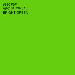 #65CF0F - Bright Green Color Image