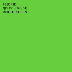 #65CF3D - Bright Green Color Image