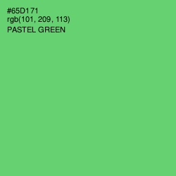#65D171 - Pastel Green Color Image