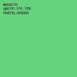 #65D27D - Pastel Green Color Image