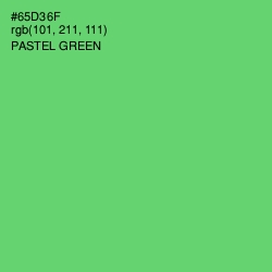 #65D36F - Pastel Green Color Image