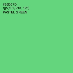 #65D57D - Pastel Green Color Image