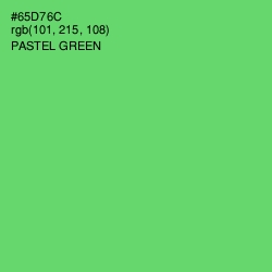 #65D76C - Pastel Green Color Image