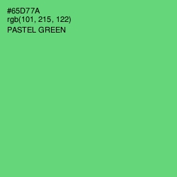 #65D77A - Pastel Green Color Image