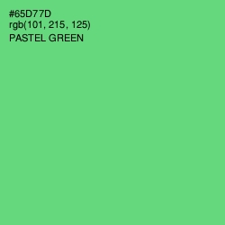#65D77D - Pastel Green Color Image
