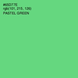 #65D77E - Pastel Green Color Image