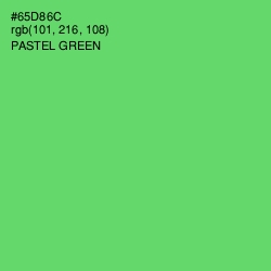 #65D86C - Pastel Green Color Image