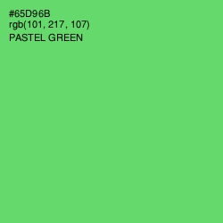 #65D96B - Pastel Green Color Image