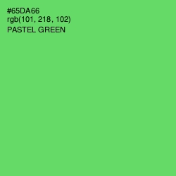 #65DA66 - Pastel Green Color Image