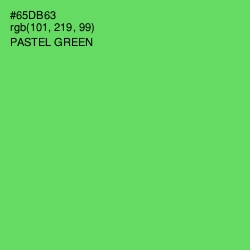 #65DB63 - Pastel Green Color Image