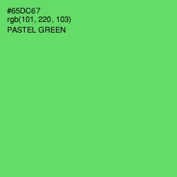 #65DC67 - Pastel Green Color Image