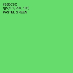 #65DC6C - Pastel Green Color Image