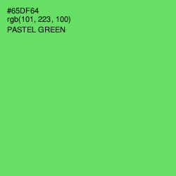 #65DF64 - Pastel Green Color Image