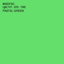 #65DF6C - Pastel Green Color Image