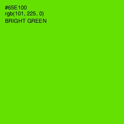 #65E100 - Bright Green Color Image