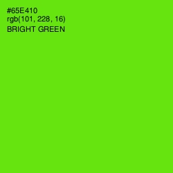 #65E410 - Bright Green Color Image