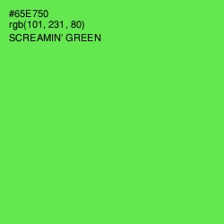 #65E750 - Screamin' Green Color Image