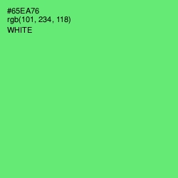 #65EA76 - Screamin' Green Color Image