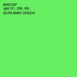 #65EE5F - Screamin' Green Color Image