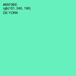 #65F0BE - De York Color Image