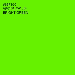 #65F100 - Bright Green Color Image