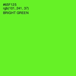 #65F125 - Bright Green Color Image