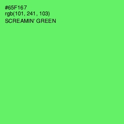 #65F167 - Screamin' Green Color Image