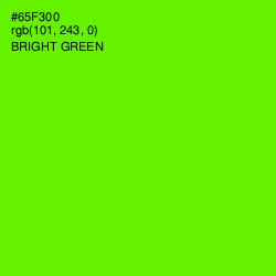 #65F300 - Bright Green Color Image