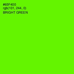 #65F400 - Bright Green Color Image