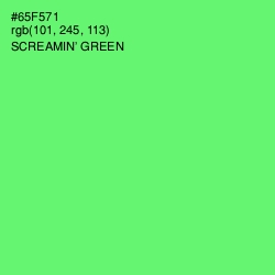 #65F571 - Screamin' Green Color Image