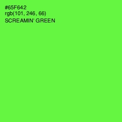 #65F642 - Screamin' Green Color Image