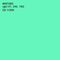 #65F6BE - De York Color Image