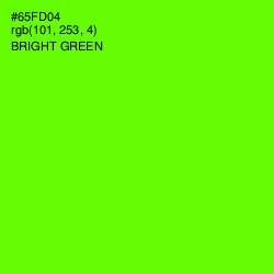 #65FD04 - Bright Green Color Image