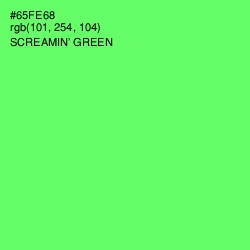 #65FE68 - Screamin' Green Color Image