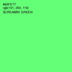 #65FE77 - Screamin' Green Color Image