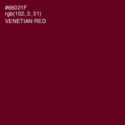 #66021F - Venetian Red Color Image