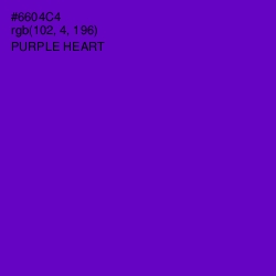 #6604C4 - Purple Heart Color Image