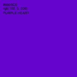 #6605CE - Purple Heart Color Image