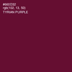 #660D32 - Tyrian Purple Color Image